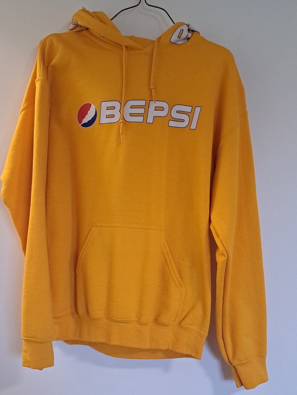 Yellow Men's Hooded Sweatshirt